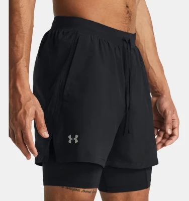Шорты Under Armour UA LAUNCH 5&#039;&#039; 2-IN-1 SHORT 1382640-001