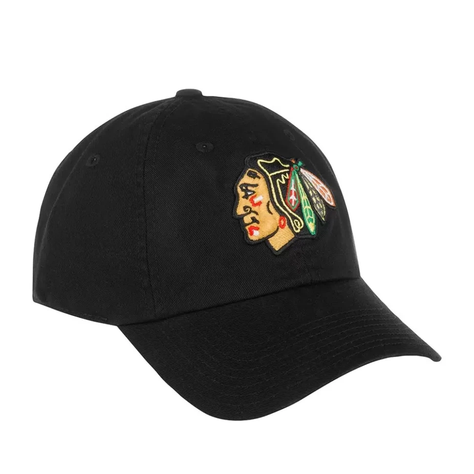 Бейсболка AMERICAN NEEDLE 40742A-CBH Chicago Blackhawks Blue Line NHL (черный) 06-196-09-00 в Екатеринбурге  в Екатеринбурге 