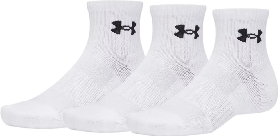 Носки Under Armour (3 пары) UA Performance Cotton 3p Qtr 6009686-100