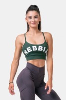 Топ NEBBIA Classic HERO Cut-Out Sports bra 579 Dark green в Екатеринбурге  в Екатеринбурге 