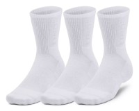 Носки Under Armour UA 3-Maker 3pk Mid-Crew-WHT 1373084-100