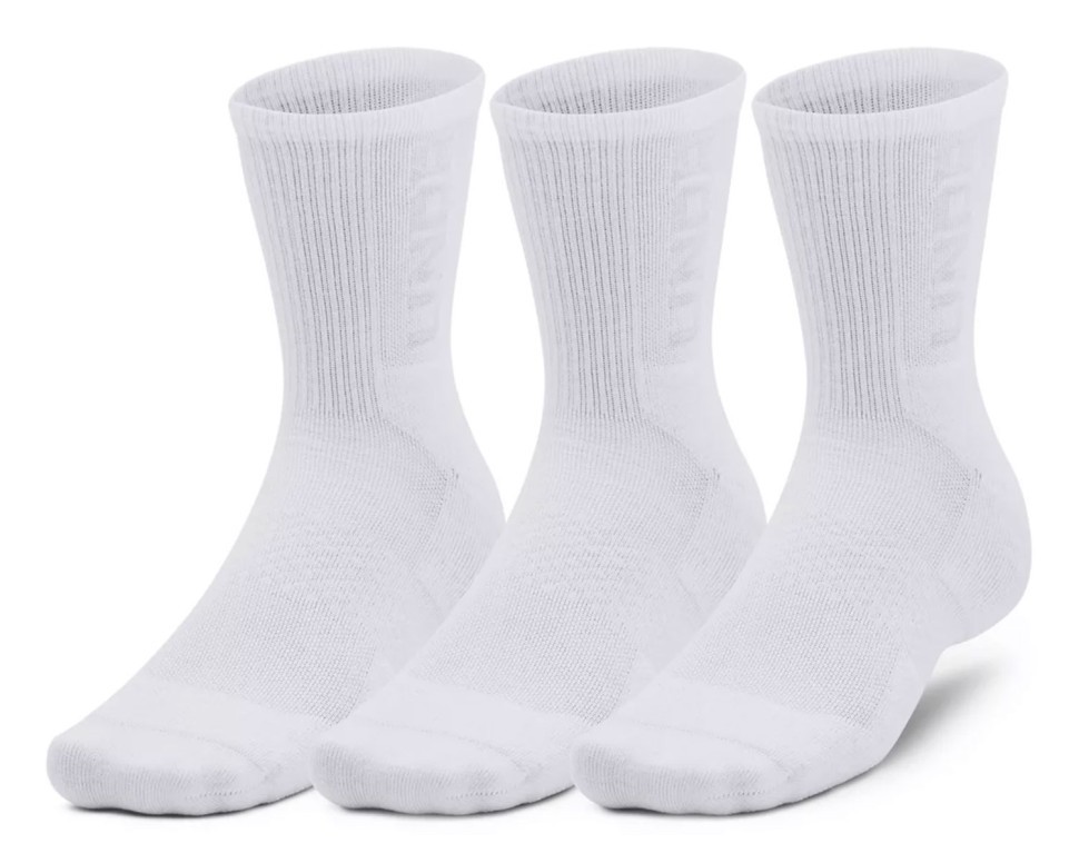 Носки Under Armour UA 3-Maker 3pk Mid-Crew-WHT 1373084-100 в Екатеринбурге  в Екатеринбурге 