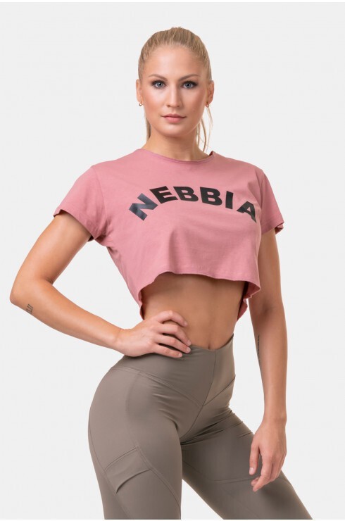 Футболка Nebbia 583 Loose Fit & Sporty Crop Top Old rose в Екатеринбурге  в Екатеринбурге 