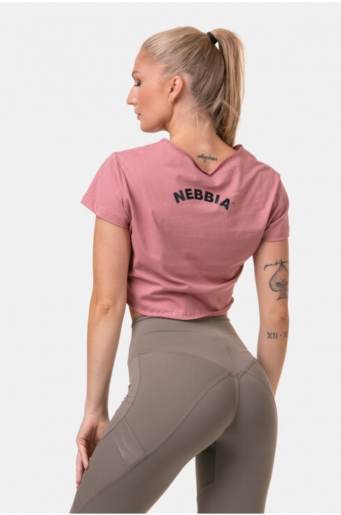 Футболка Nebbia 583 Loose Fit & Sporty Crop Top Old rose в Екатеринбурге  в Екатеринбурге 