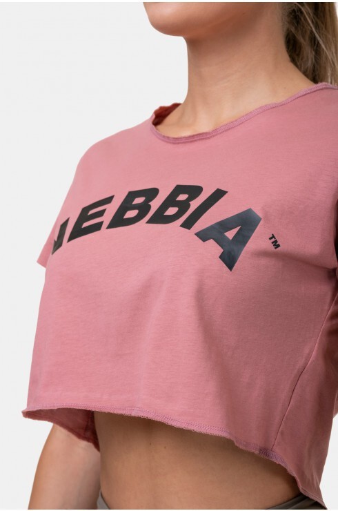 Футболка Nebbia 583 Loose Fit & Sporty Crop Top Old rose в Екатеринбурге  в Екатеринбурге 