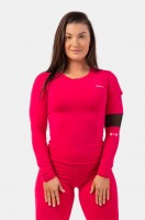 Лонгслив Nebbia Long Sleeve Smart Pocket Sporty Top 418 Pink в Екатеринбурге  в Екатеринбурге 