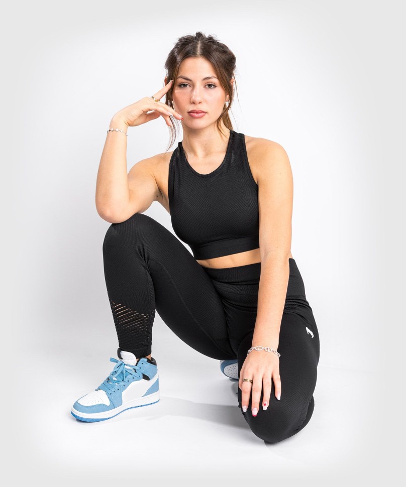 Леггинсы Venum бесшовные Sparring Seamless Leggings Black ven04459-001 в Екатеринбурге  в Екатеринбурге 