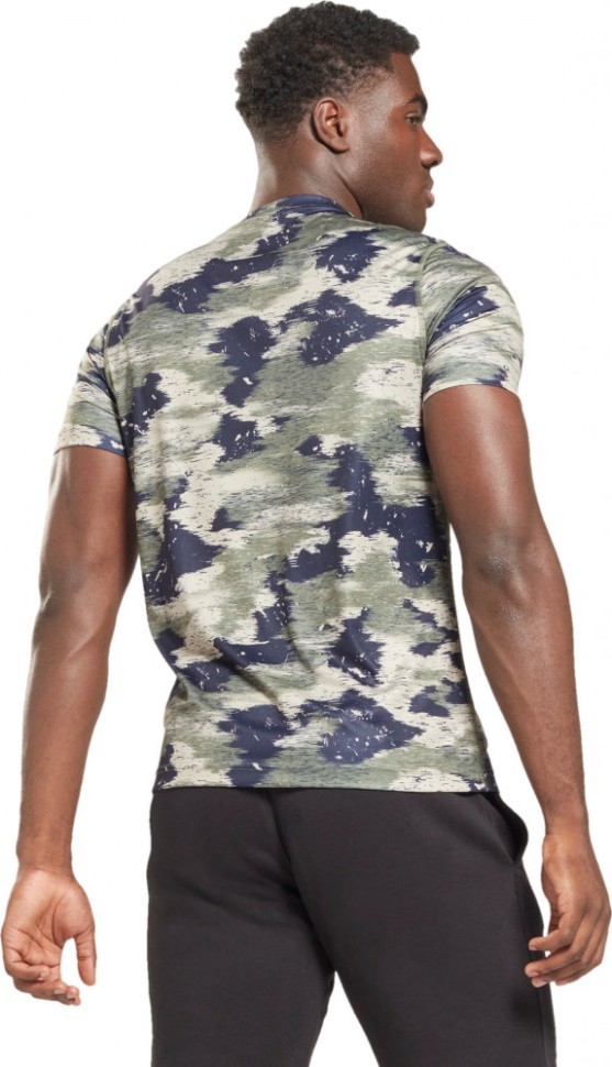 Футболка Reebok TRAIN CAMO TECH TEE HS7758 в Екатеринбурге  в Екатеринбурге 