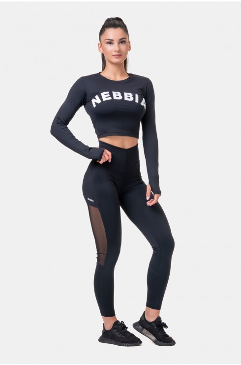 Лосины Nebbia High Waist & Mesh Leggings 573 black в Екатеринбурге  в Екатеринбурге 