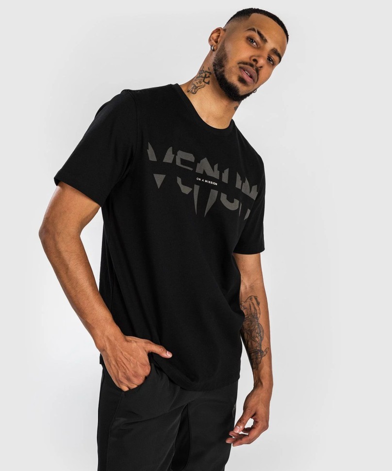 Футболка Venum On Mission T- shirt - Regular Fit - Black ven04933-001 в Екатеринбурге  в Екатеринбурге 