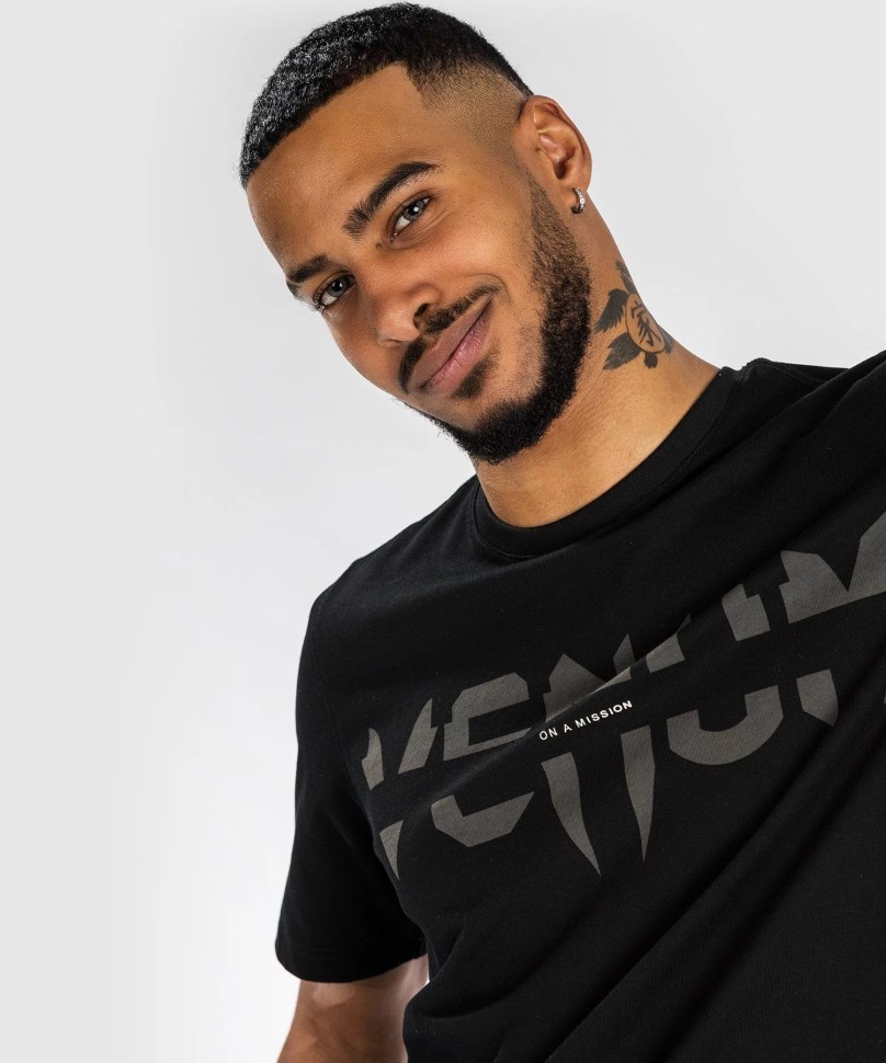 Футболка Venum On Mission T- shirt - Regular Fit - Black ven04933-001 в Екатеринбурге  в Екатеринбурге 