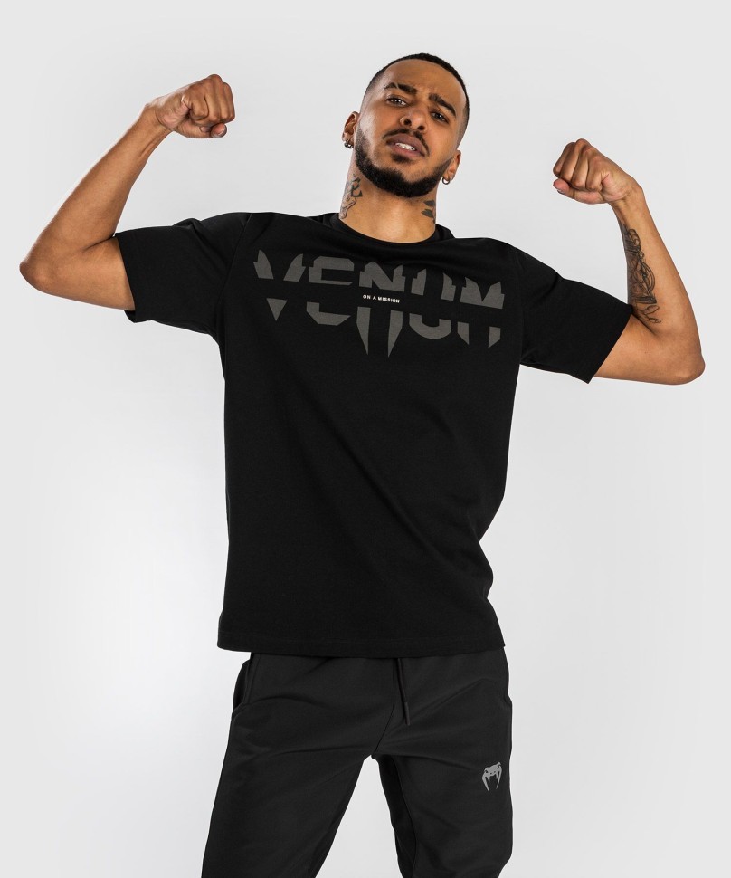 Футболка Venum On Mission T- shirt - Regular Fit - Black ven04933-001 в Екатеринбурге  в Екатеринбурге 