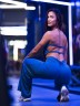 Брюки Nebbia Deni x NEBBIA High-waist Flared Pants 312 blue