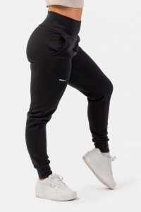 Брюки Nebbia IHigh-Waist Loose Fit Sweatpants “Feeling Good” 409 Black