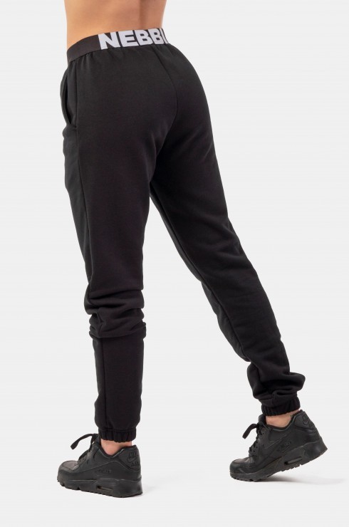 Брюки Nebbia Iconic Mid-Waist Sweatpants with elastic “N” waistband 408 Black в Екатеринбурге  в Екатеринбурге 