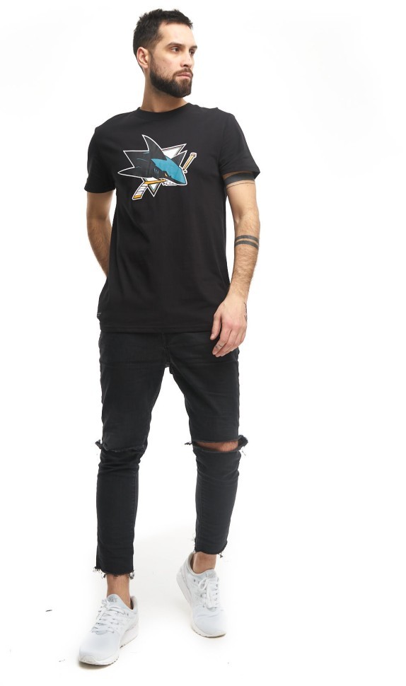 Футболка ATRIBUTIKA&CLUB San Jose Sharks, черн. 30980 в Екатеринбурге  в Екатеринбурге 