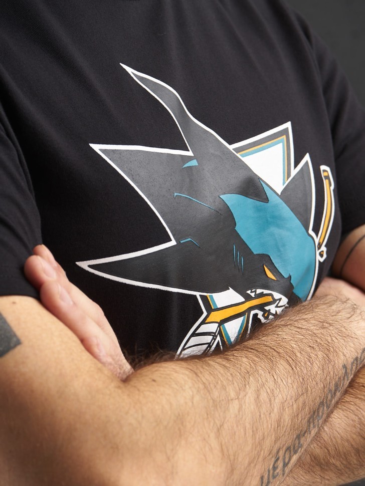 Футболка ATRIBUTIKA&CLUB San Jose Sharks, черн. 30980 в Екатеринбурге  в Екатеринбурге 