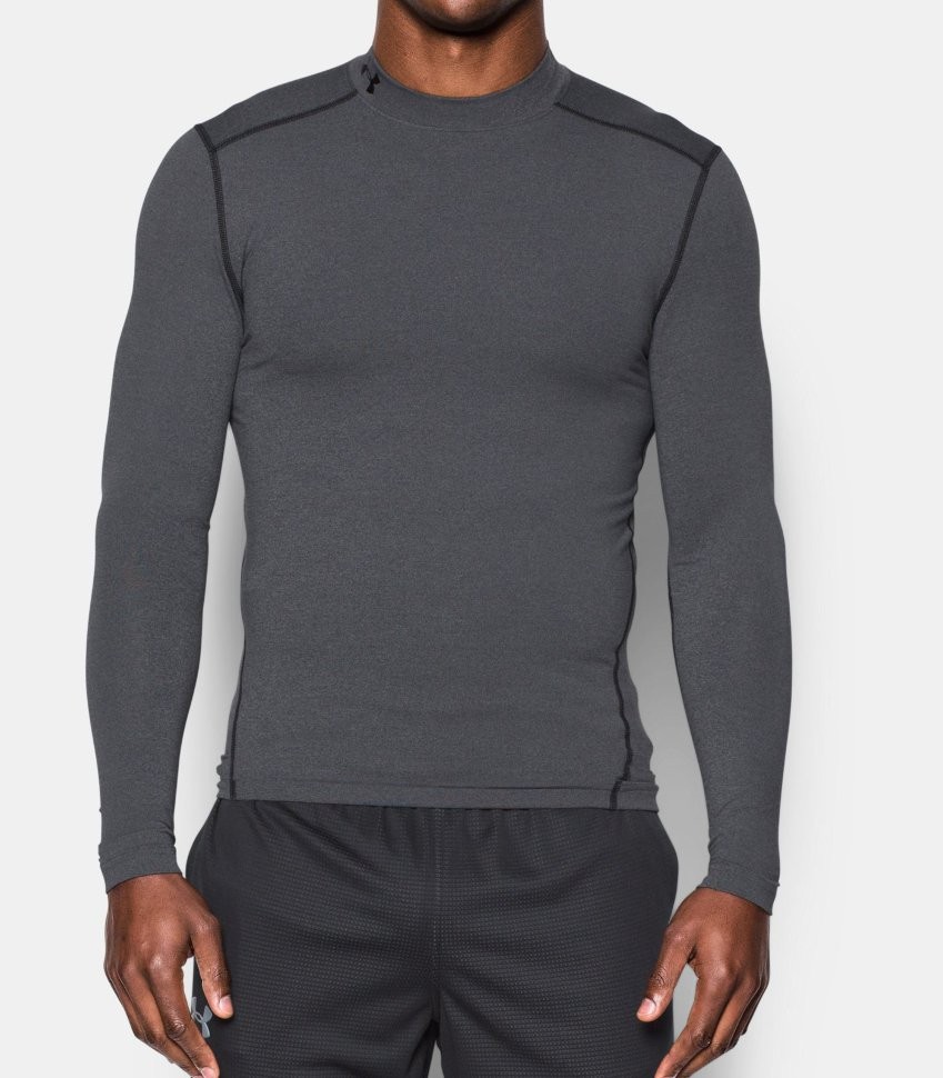 Термобелье футболка с длинным рукавом Under Armour CG ARMOUR MOCK 1265648-090 в Екатеринбурге  в Екатеринбурге 