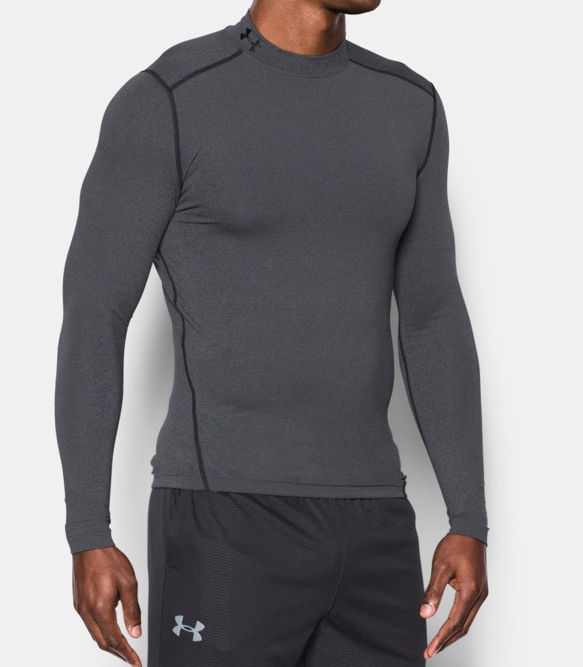 Термобелье футболка с длинным рукавом Under Armour CG ARMOUR MOCK 1265648-090 в Екатеринбурге  в Екатеринбурге 