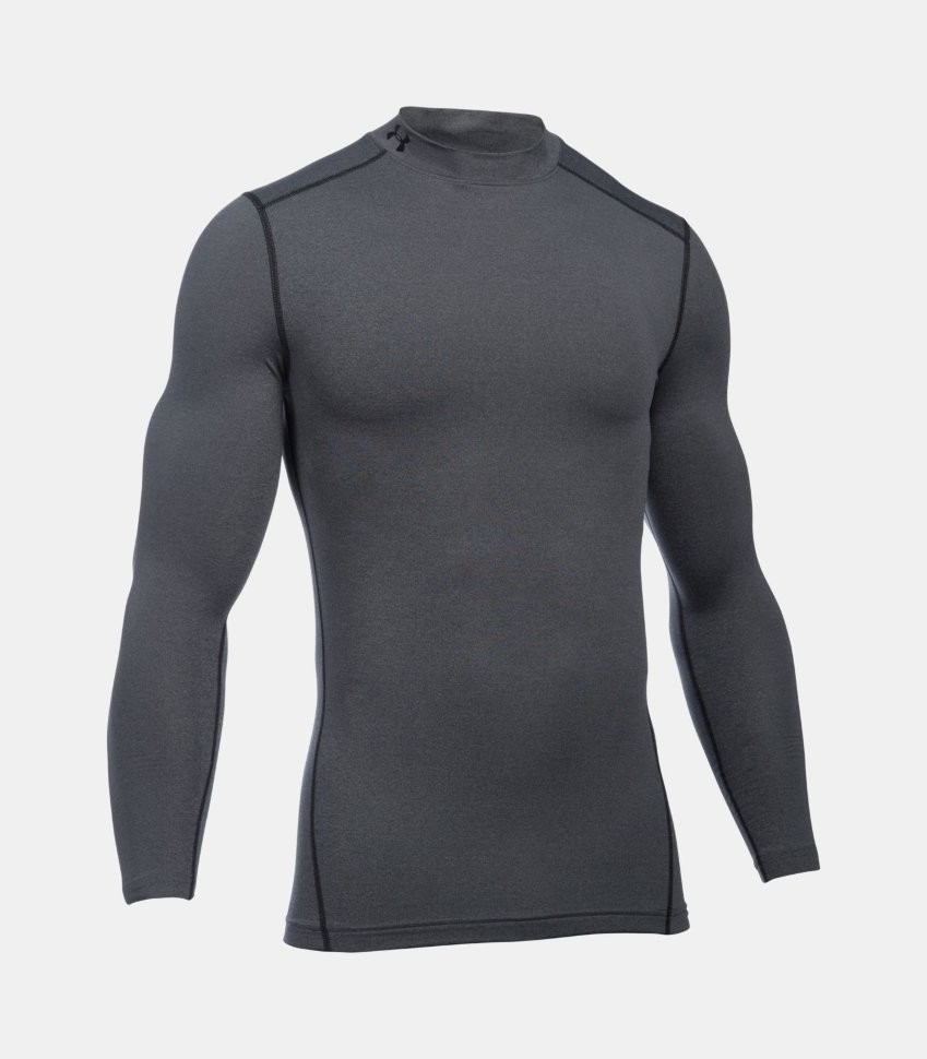 Термобелье футболка с длинным рукавом Under Armour CG ARMOUR MOCK 1265648-090 в Екатеринбурге  в Екатеринбурге 
