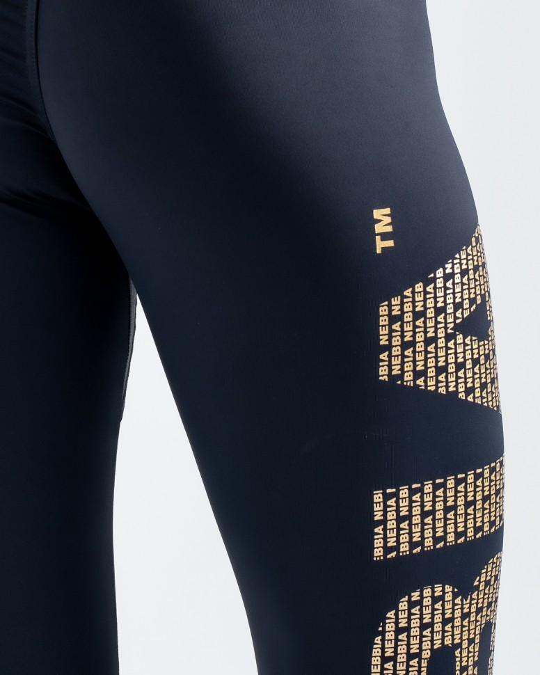 Лосины Nebbia 827 Gold Logo Print в Екатеринбурге  в Екатеринбурге 