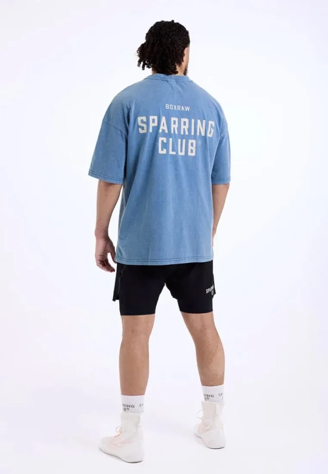 Футболка BoxRaw Sparring Club BXRW-SPCLT Blue в Екатеринбурге  в Екатеринбурге 