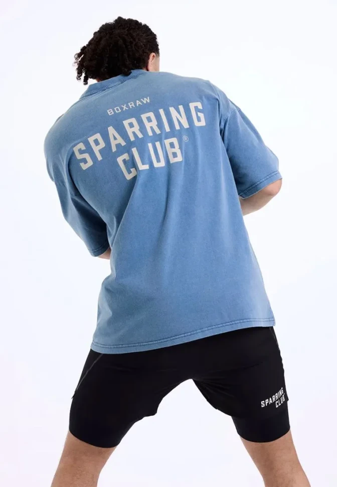 Футболка BoxRaw Sparring Club BXRW-SPCLT Blue в Екатеринбурге  в Екатеринбурге 