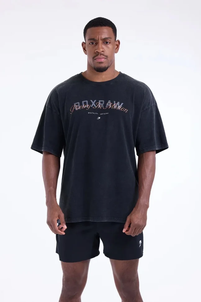 Футболка BoxRaw Poetry In Motion Oversized BXRW-U-PIMT Black в Екатеринбурге  в Екатеринбурге 