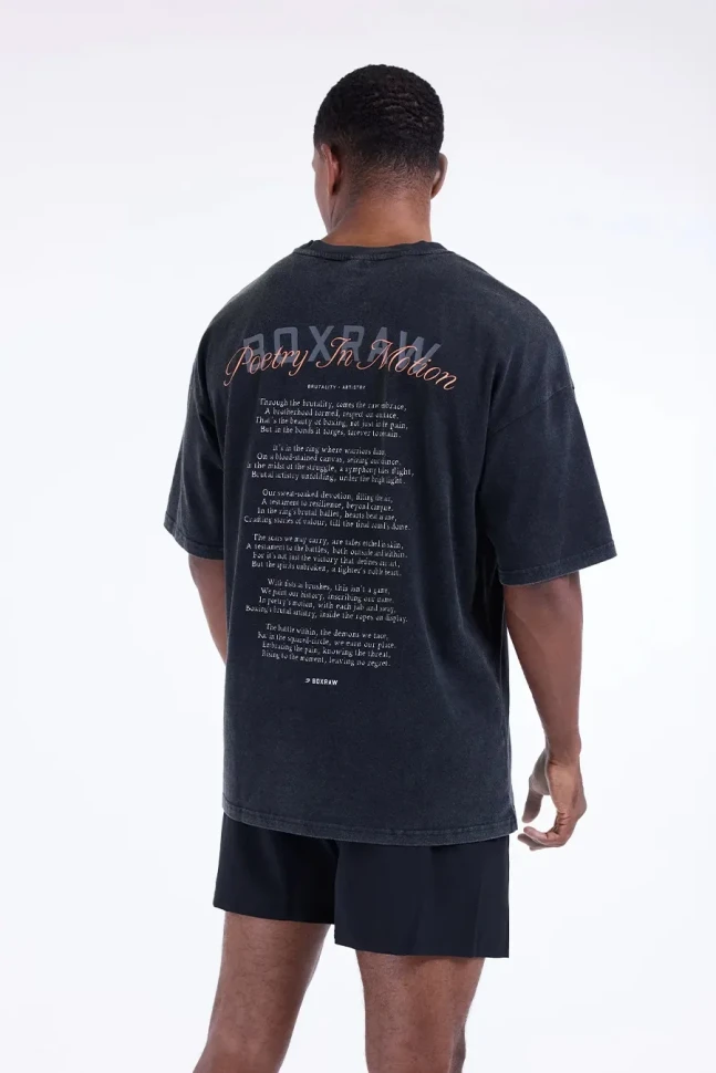 Футболка BoxRaw Poetry In Motion Oversized BXRW-U-PIMT Black в Екатеринбурге  в Екатеринбурге 