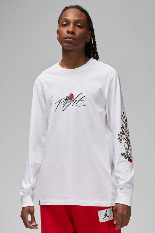 Лонгслив Nike JORDAN FLIGHT ROSE SORRY LONGSLEEVES DQ7387-100 в Екатеринбурге  в Екатеринбурге 
