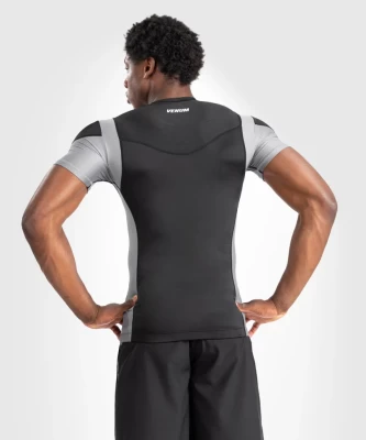 Футболка Venum Tempest Men&#039;s Short Sleeve Rashguard - Black/Grey VEN05203-109