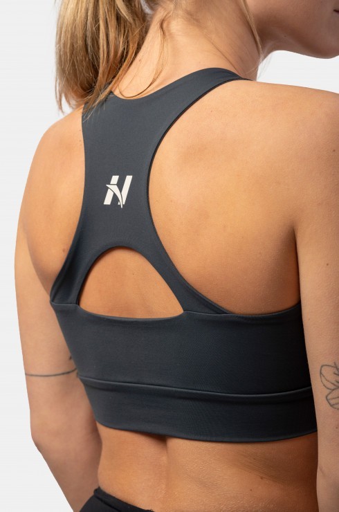 Топ NEBBIA Active Sports Bra with medium impact 413 Dark grey в Екатеринбурге  в Екатеринбурге 