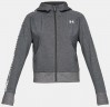 Толстовка Under Armour Ottoman Fleece FZ-WM Graphic Charcoal Light Heather / White 1321182-019