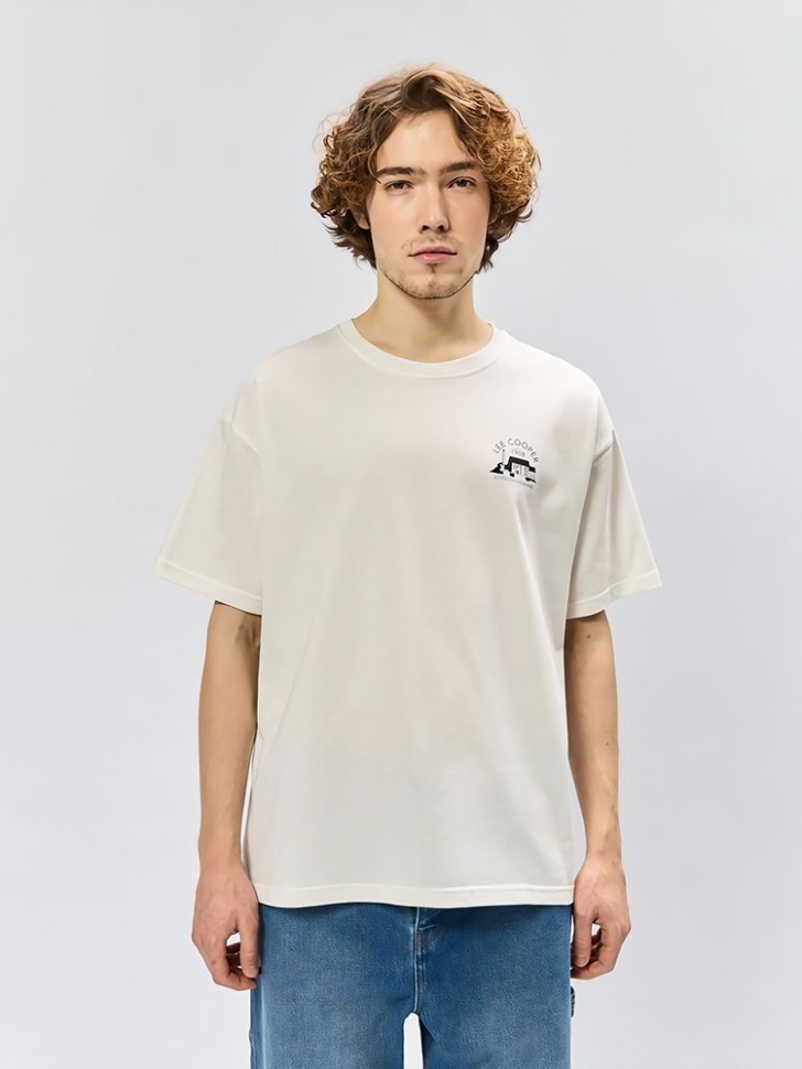 Футболка Lee Cooper LC-TEE-072MSS/MLK в Екатеринбурге  в Екатеринбурге 