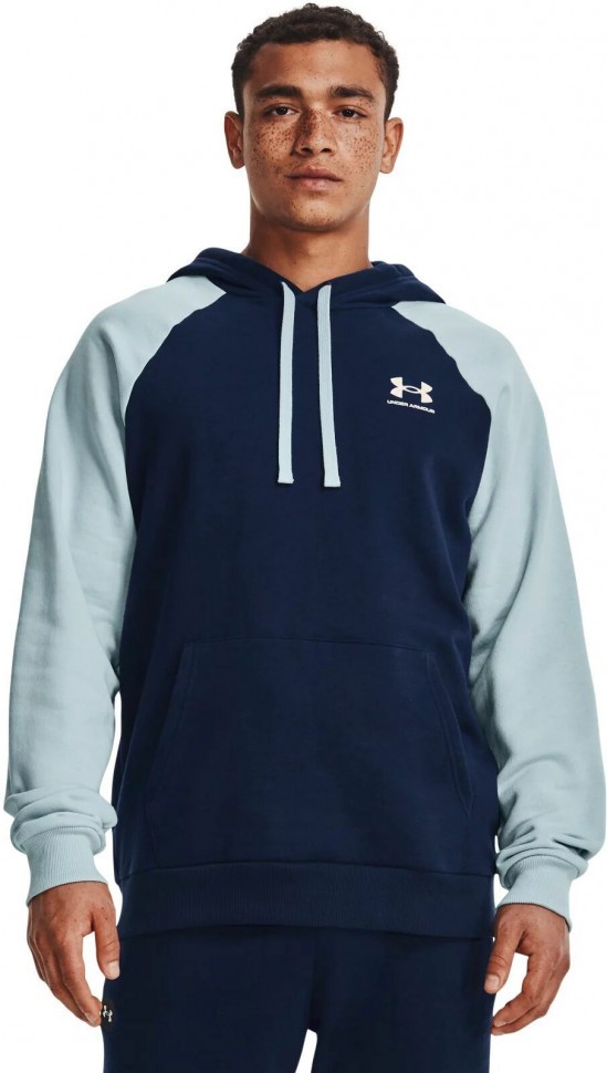 Толстовка Under Armour UA RIVAL FLC COLORBLOCK HD 1366357-409 в Екатеринбурге  в Екатеринбурге 