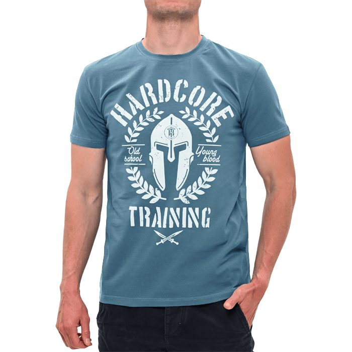 Футболка Hardcore Training Helmet Blue Turquoise hctshirt0483 в Екатеринбурге  в Екатеринбурге 