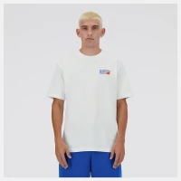 Футболка New Balance Athletics Premium Logo Relaxed Tee SEA SALT MT41908SST в Екатеринбурге в Екатеринбурге
