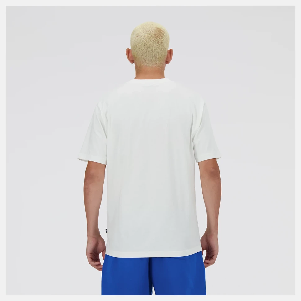 Футболка New Balance Athletics Premium Logo Relaxed Tee SEA SALT MT41908SST в Екатеринбурге в Екатеринбурге
