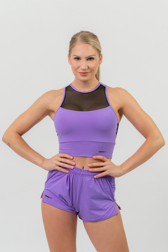 Топ Nebbia 437 activewear Padded sports bra Lila в Екатеринбурге  в Екатеринбурге 