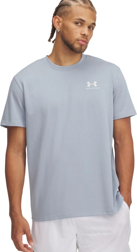 Футболка Under Armour UA M LOGO EMB HEAVYWEIGHT SS 1373997-465 в Екатеринбурге в Екатеринбурге