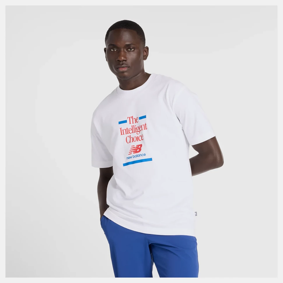 Футболка New Balance Athletics Relaxed Choice WHITE MT43552WT в Екатеринбурге в Екатеринбурге