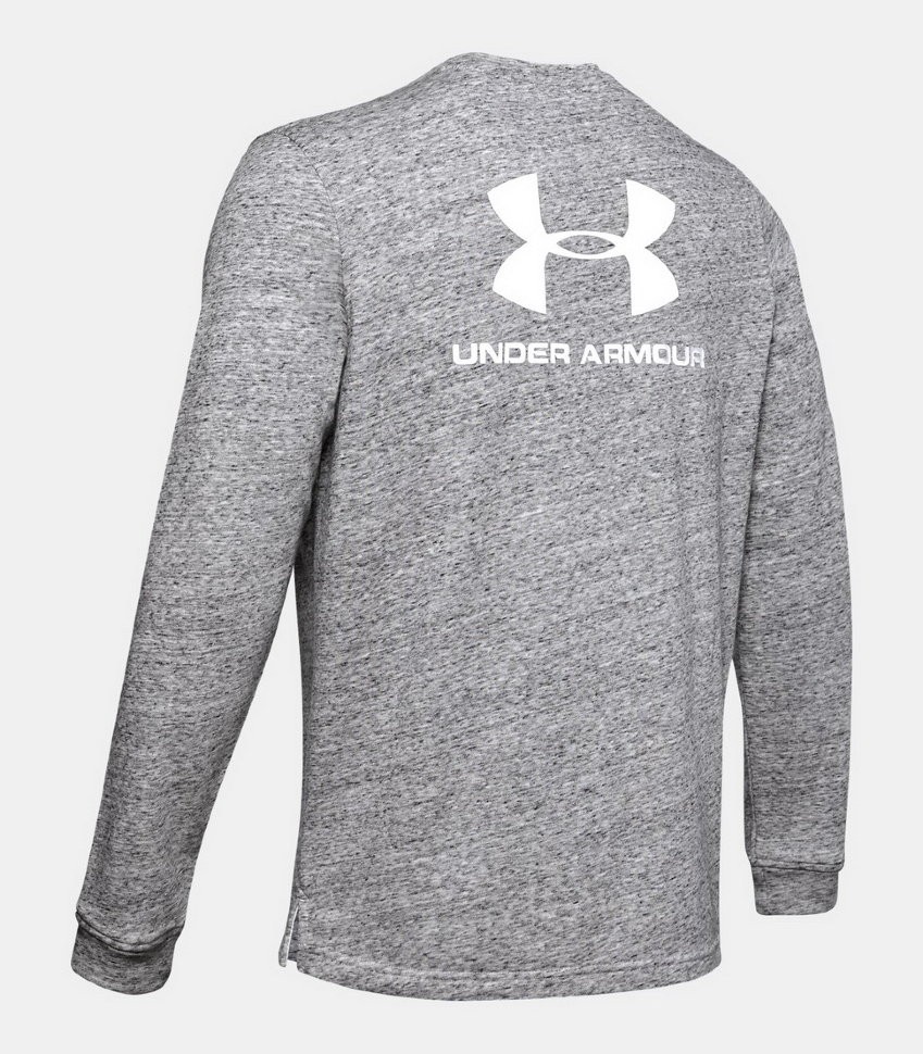 Футболка с длинным рукавом Under Armour SPORTSTYLE TERRY LOGO CREW 1355629-112 в Екатеринбурге  в Екатеринбурге 