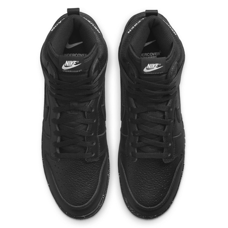 Nike dunk high all black sale