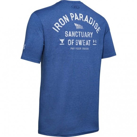 Футболка Under Armour PROJECT ROCK IRON PARADISE SS-BLU 1346098-480 в Екатеринбурге  в Екатеринбурге 