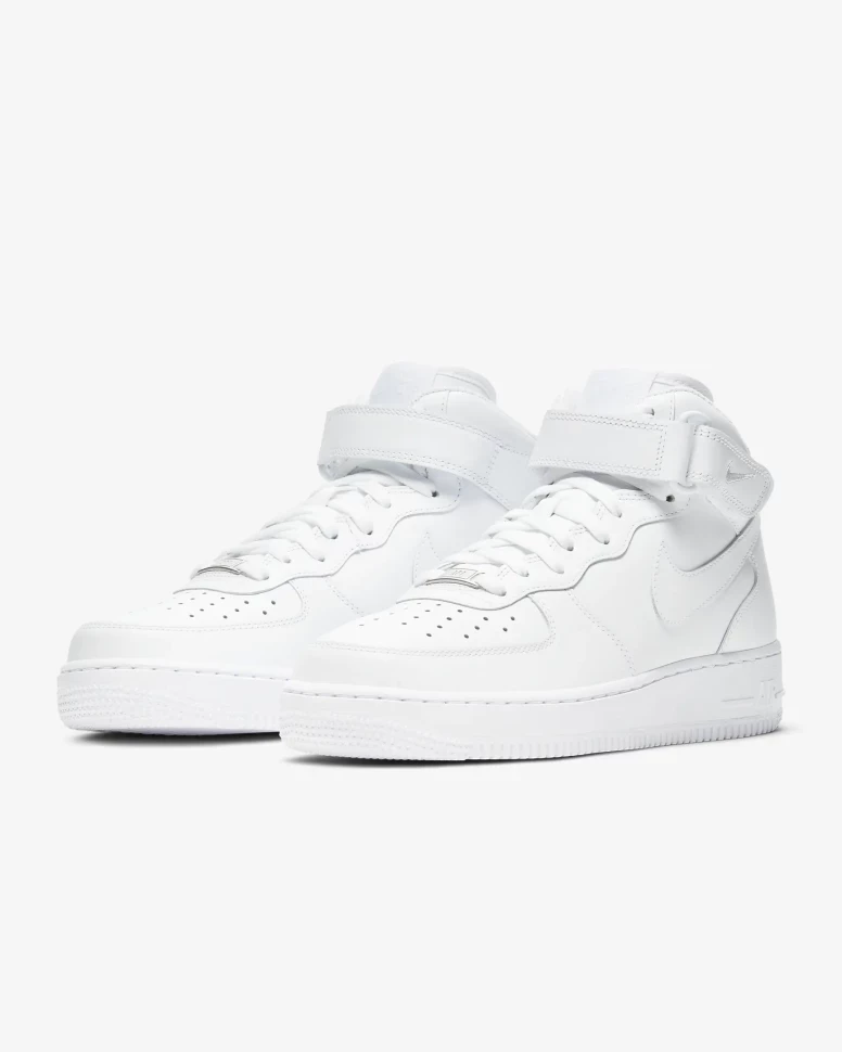 Nike air force 1 white mid top clearance