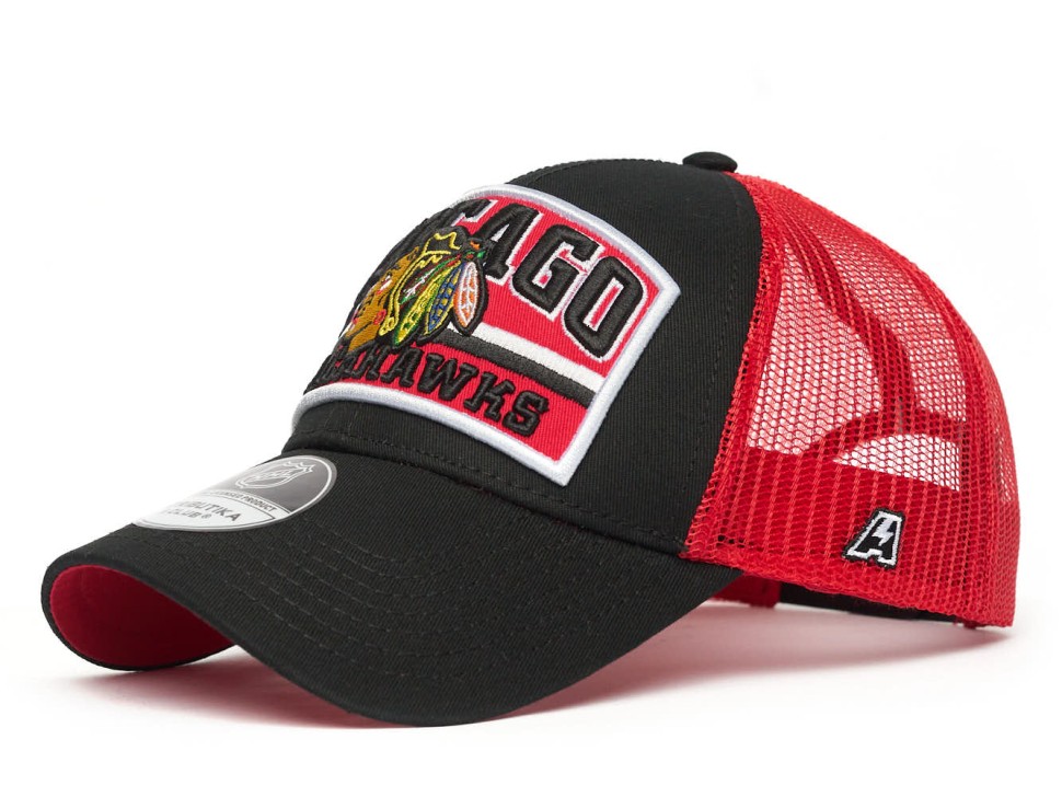 Бейсболка ATRIBUTIKA & CLUB Chicago Blackhawks, черн.-красн. 31728 в Екатеринбурге  в Екатеринбурге 