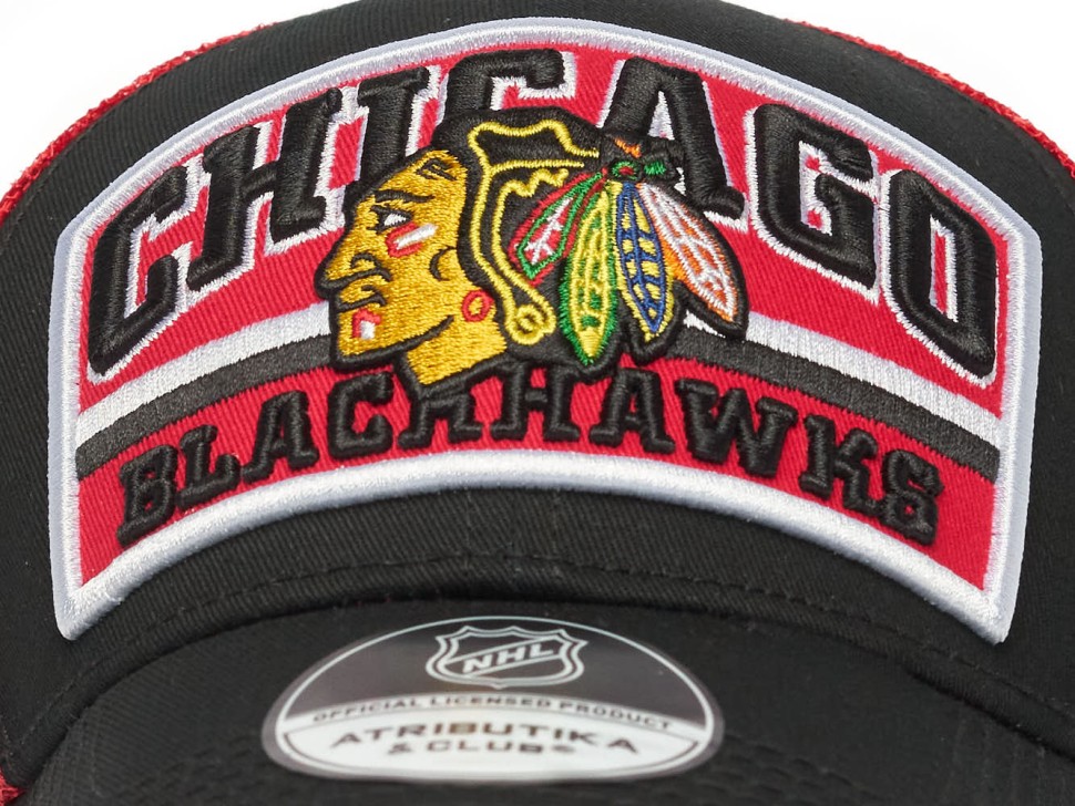 Бейсболка ATRIBUTIKA & CLUB Chicago Blackhawks, черн.-красн. 31728 в Екатеринбурге  в Екатеринбурге 