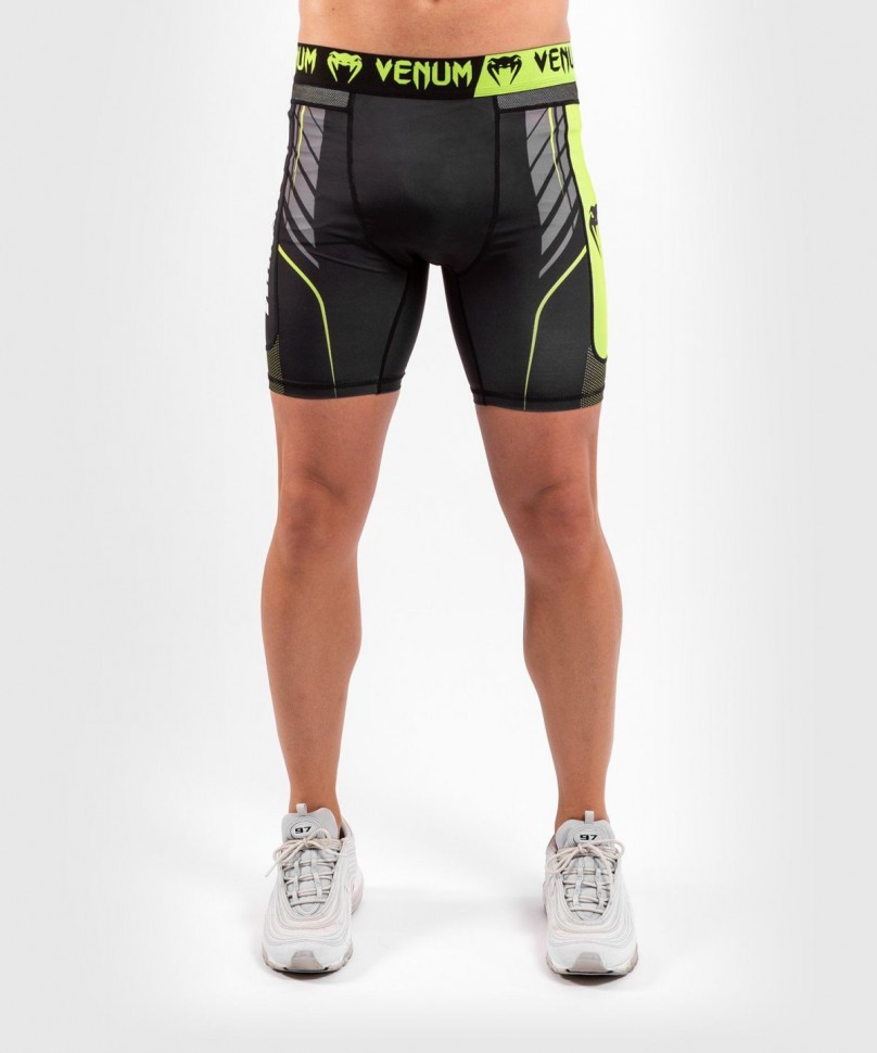 Компрессионные шорты Venum Training camp 3.0 Black/Neo Yellow 03371 в Екатеринбурге  в Екатеринбурге 