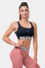 Топ NEBBIA Smart Zip Front Sports Bra 578 BLACK