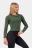 Лонгслив Nebbia Organic Cotton Ribbed Long Sleeve Top 415 Dark green